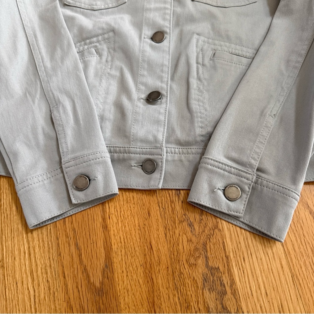 LIVERPOOL Jeans Company Gray Jacket Button Up Womens Size Medium Stretch - Picture 6 of 7